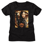 Hunger Games Hunger Games Katniss Mockingjay Bg Black Women's T-Shirt