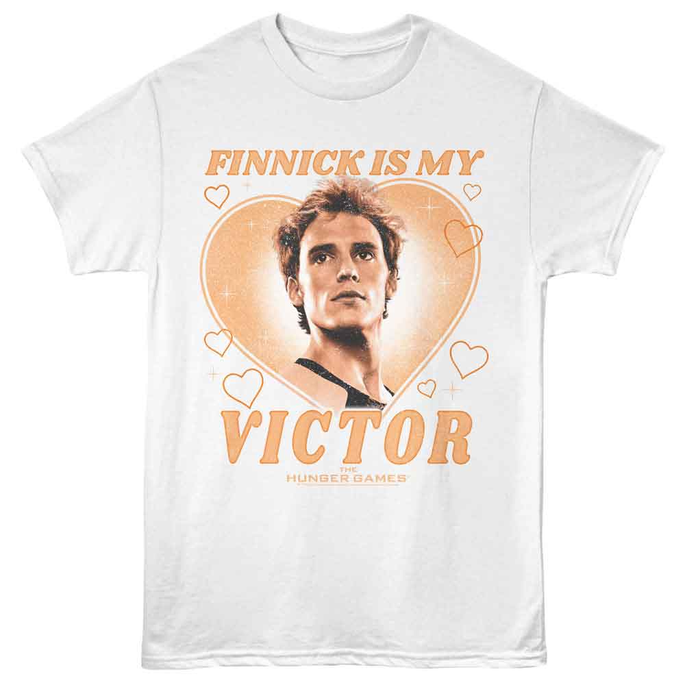 Hunger Games Finnick is my Victor White T-Shirt