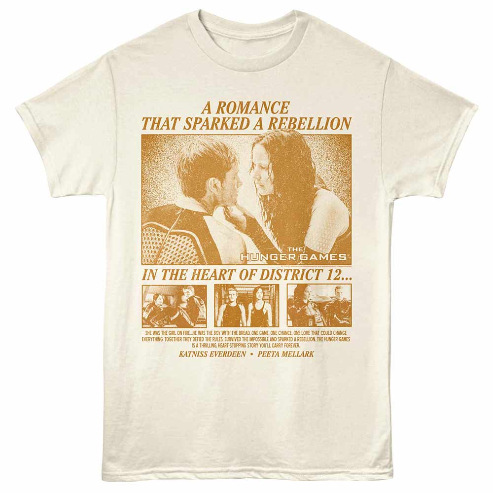 The Hunger Games Katniss and Peeta Scenes Natural T-Shirt