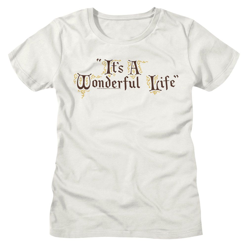 Its A Wonderful Life Its A Wonderful Life Title Treatment Vintage White Women's T-Shirt