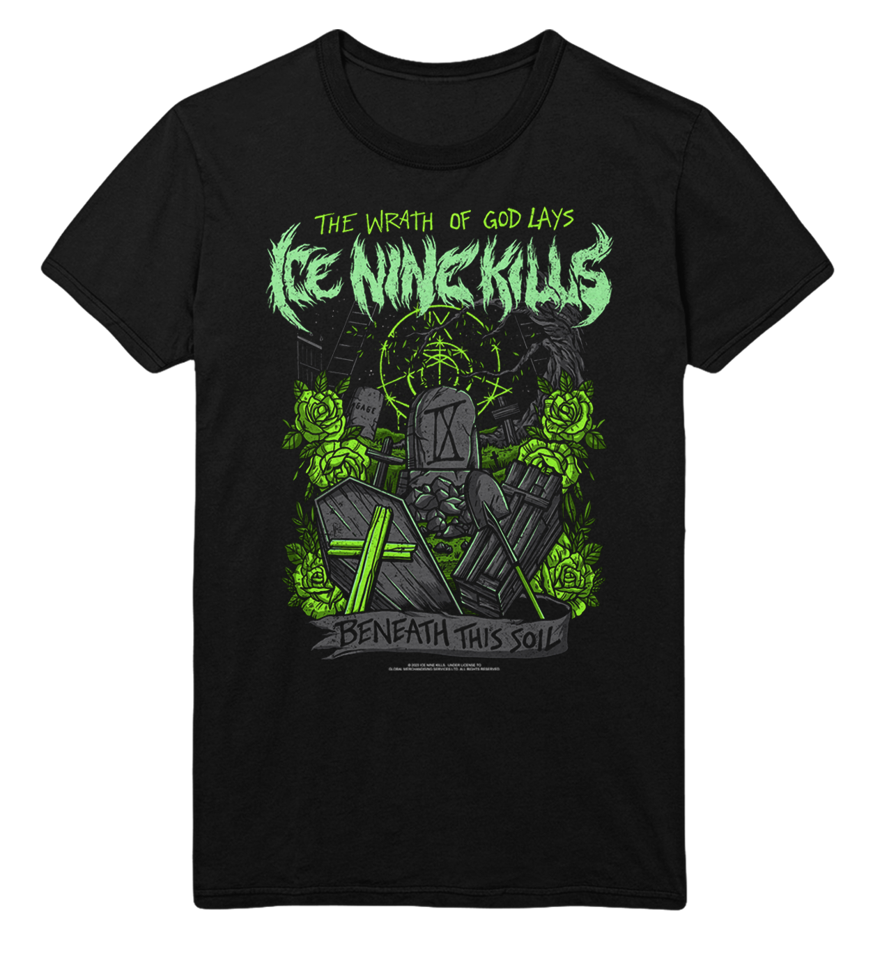 Wholesale Ice Nine Kills Green Wrath T-Shirt