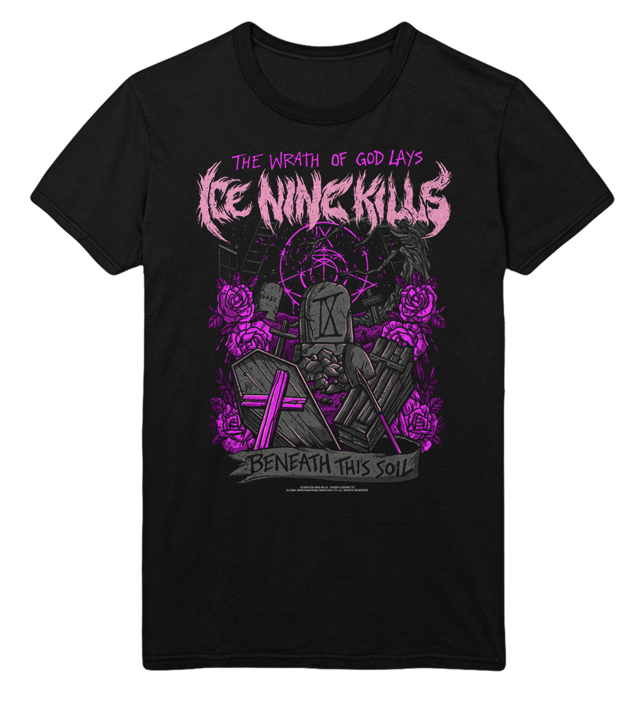 Wholesale Ice Nine Kills Purple Wrath T-Shirt