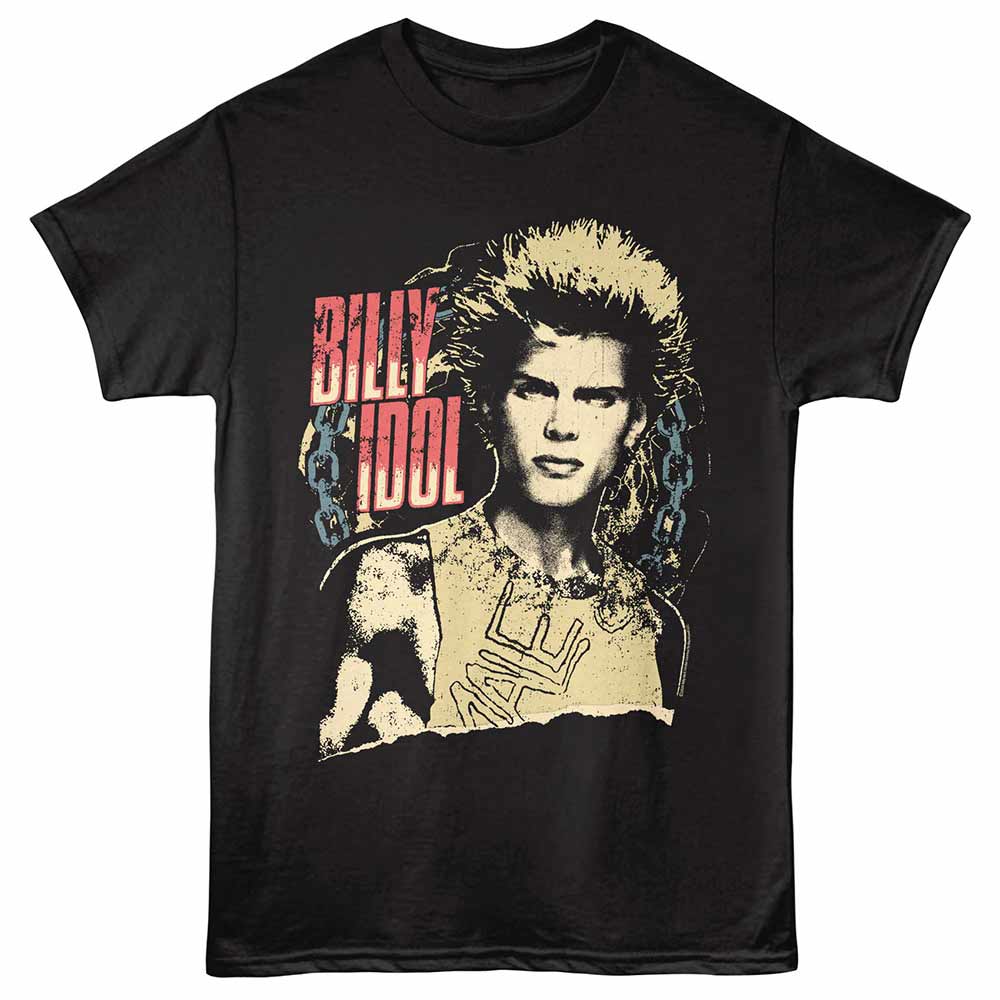Billy Idol Chain Black T-Shirt