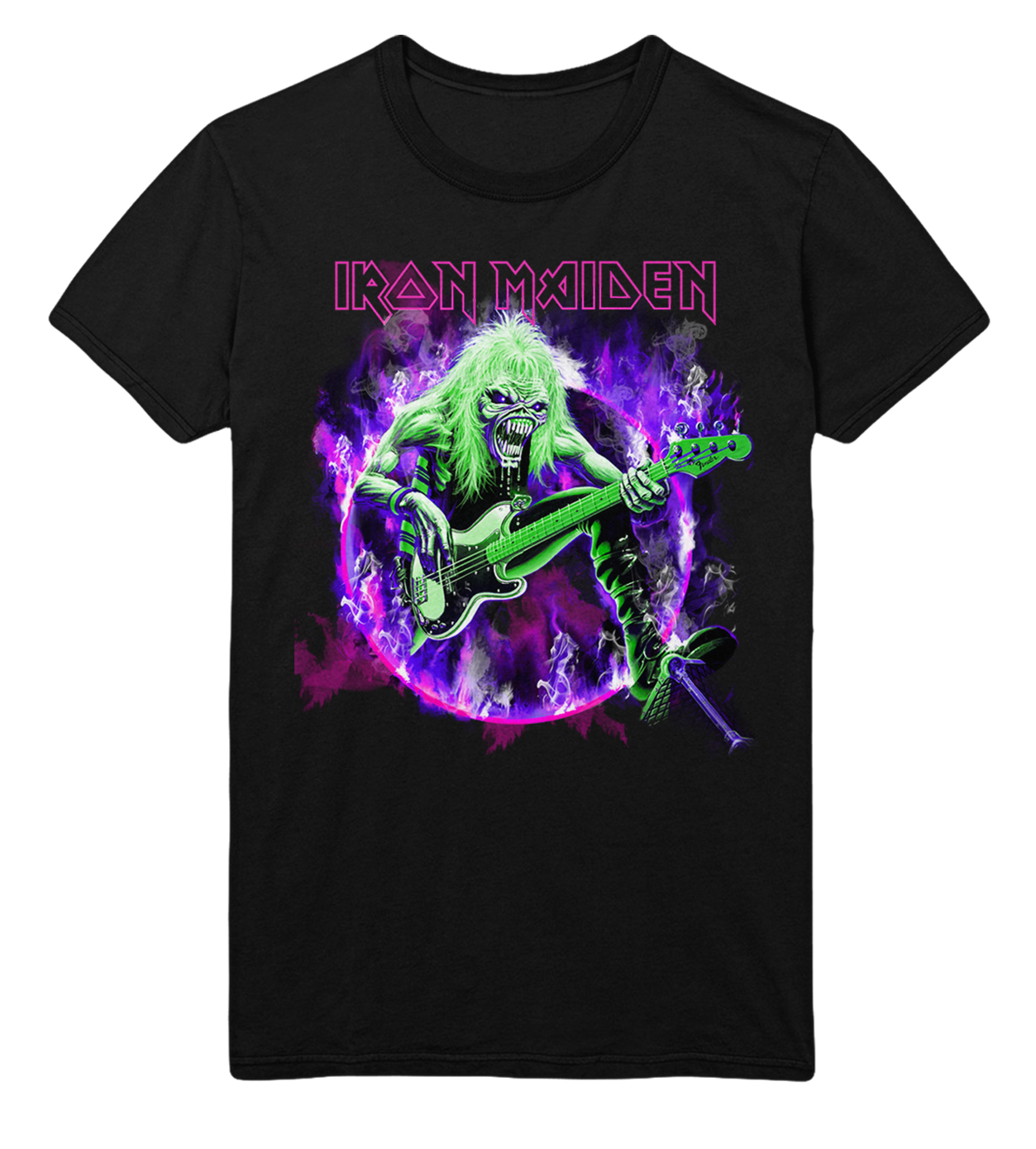 Wholesale Iron Maiden Purple Guitar T-Shirt