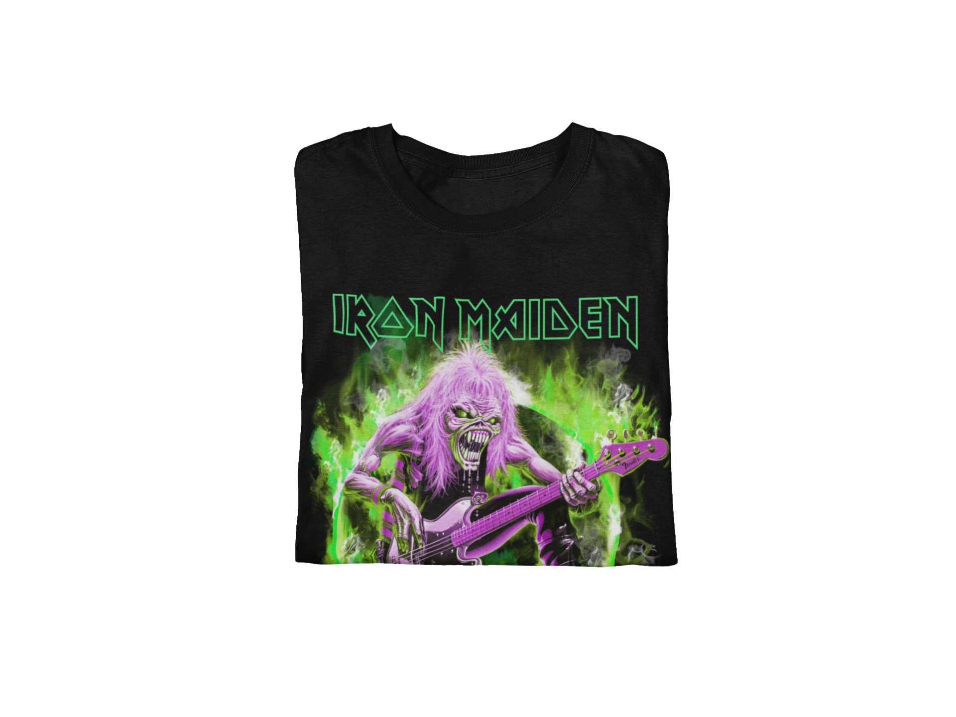 Wholesale Iron Maiden Purple Guitar T-Shirt