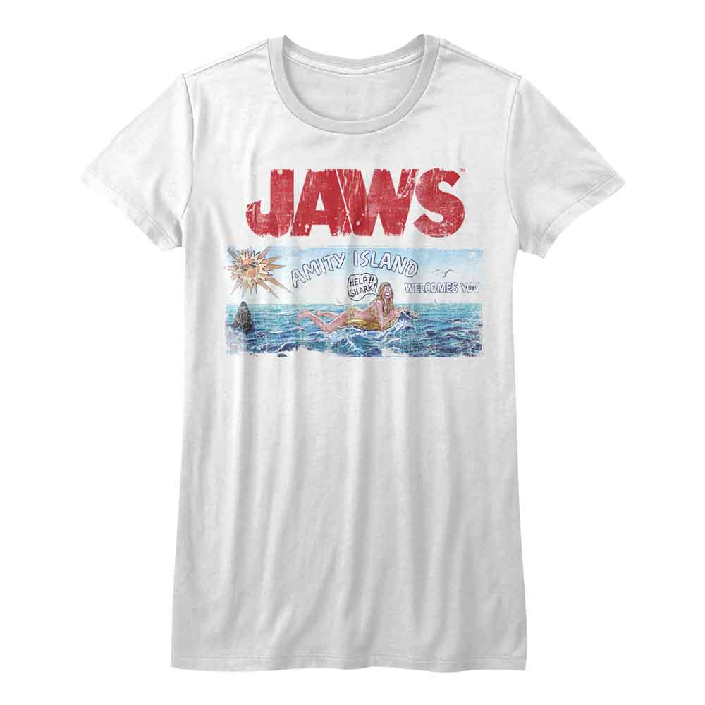 Jaws Jaws Island White Women's T-Shirt
