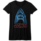 Jaws Neon Black Women's T-Shirt