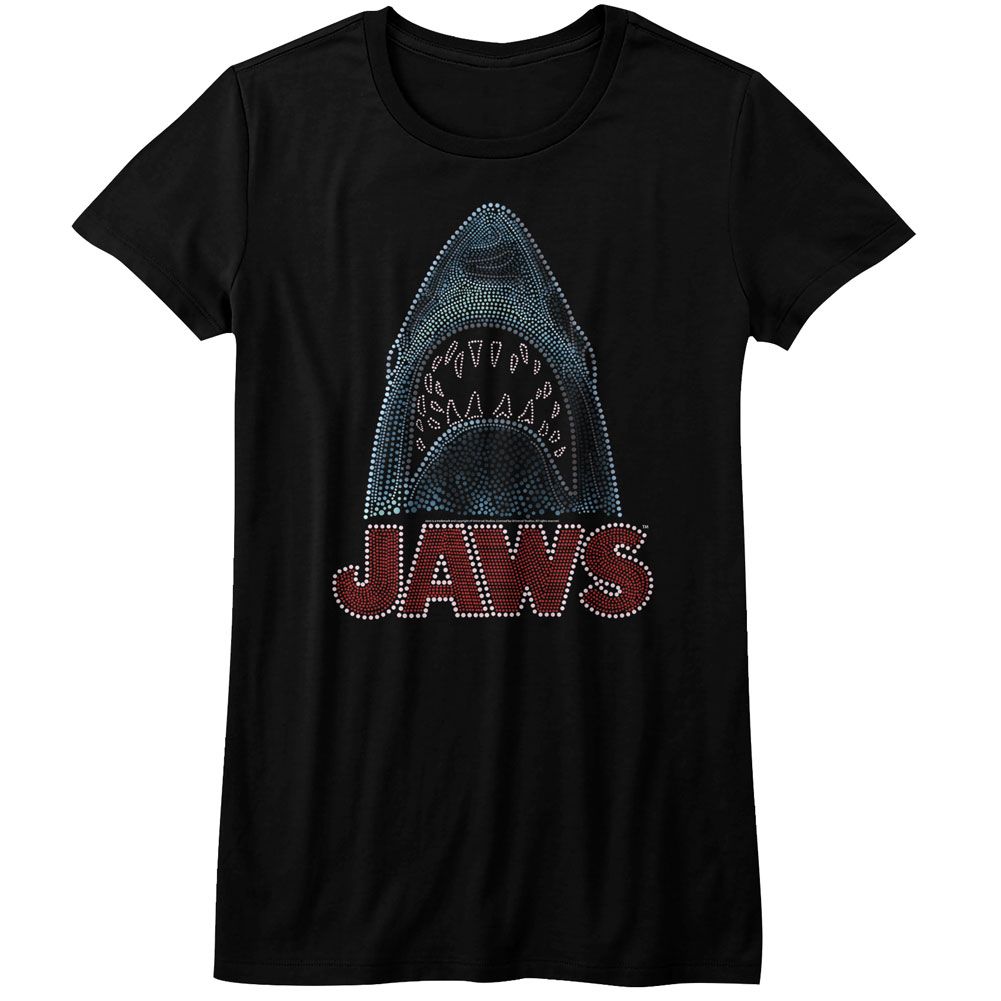 Jaws Be-Dazzled Black Women's T-Shirt