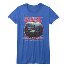 Jaws Japanese Warning Royal Blue Women's T-Shirt