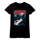 Jaws Great Wht Black Women's T-Shirt