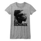 Jimi Hendrix Vintage Face Athletic Heather Women's T-Shirt