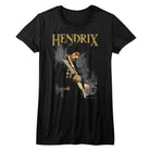 Jimi Hendrix Hendirx Black Women's T-Shirt