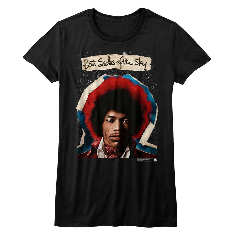 Jimi Hendrix Both Sides Black Women's T-Shirt