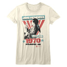 Jimi Hendrix Atlanta Vintage White Women's T-Shirt