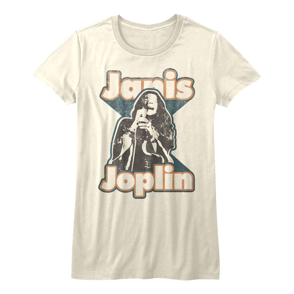 Janis Joplin Janis Vintage White Women's T-Shirt