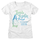 Janis Joplin Gradient White Women's T-Shirt