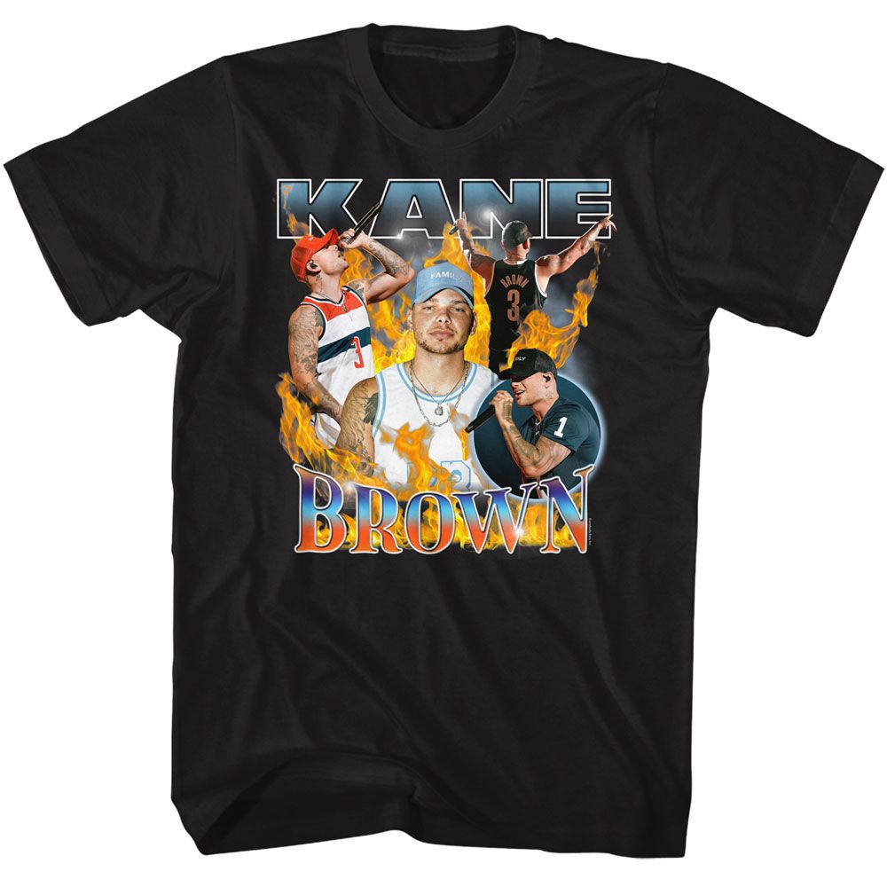 Wholesale Kane Brown Fire Multi Image T-Shirt