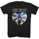 Lenny Kravitz Multicolor Heart Black T-Shirt