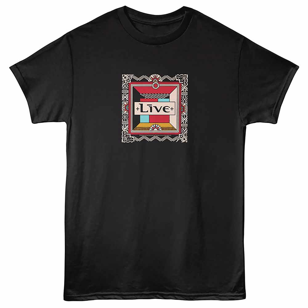 Live Square Black T-Shirt
