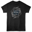 Live Koi Bw Black T-Shirt