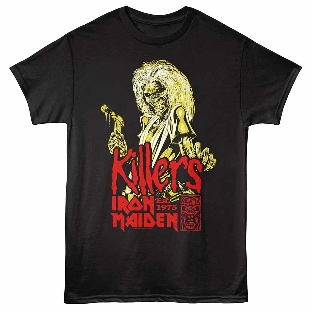 Iron Maiden Iron Miaden Killers Tri Color Black T-Shirt