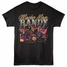 Macho Man Collage Black T-Shirt