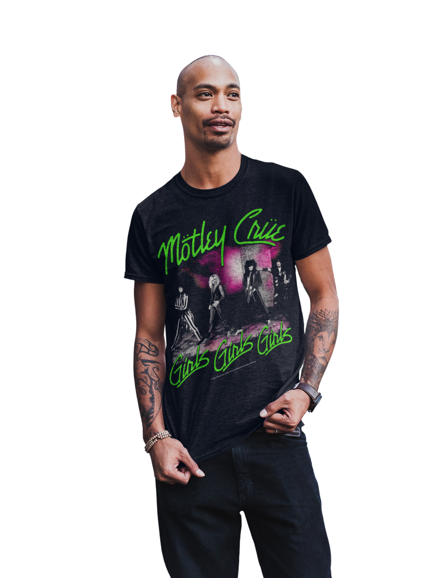 Wholesale Motley Crue Green Girls T-Shirt