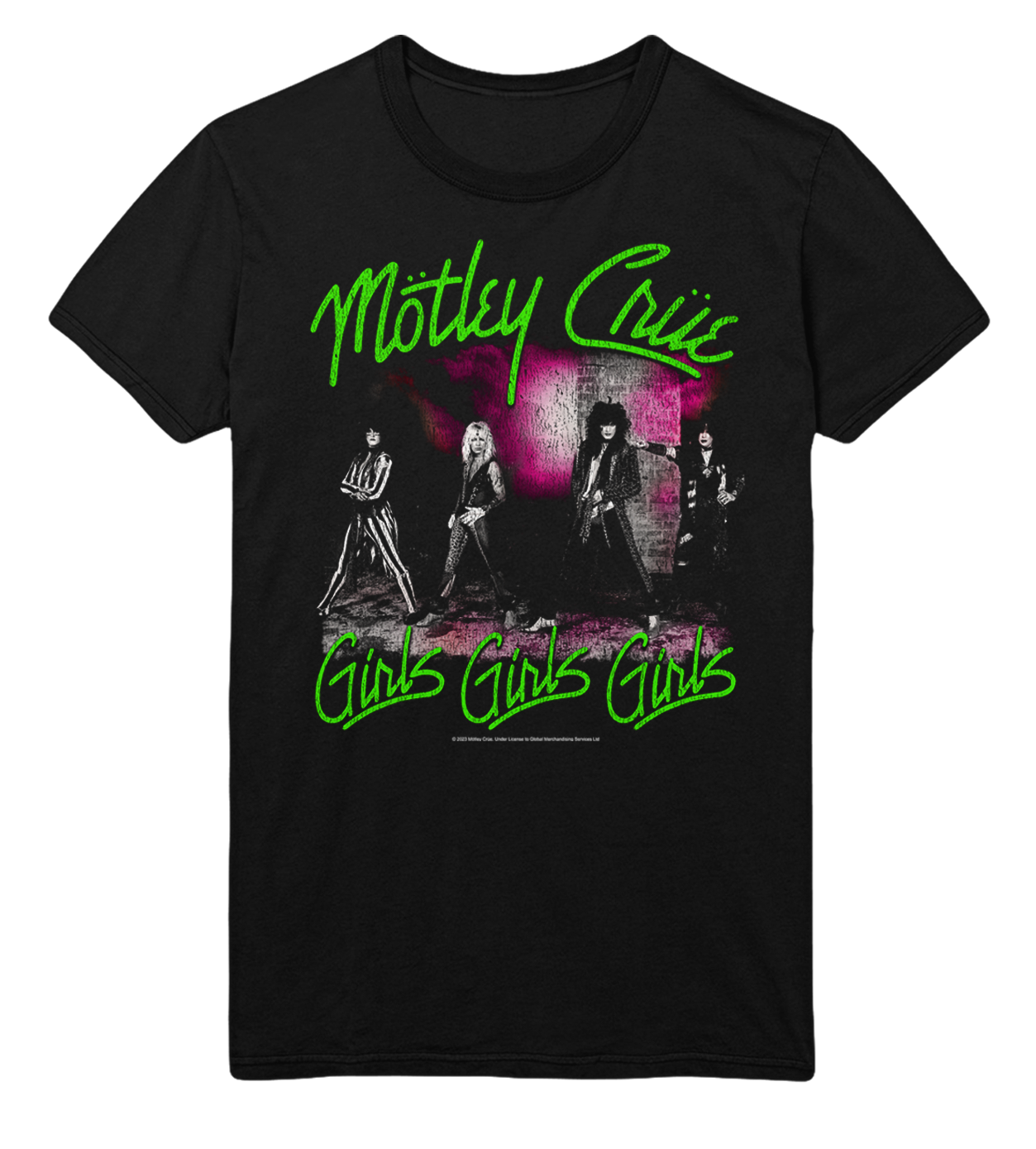 Wholesale Motley Crue Green Girls T-Shirt