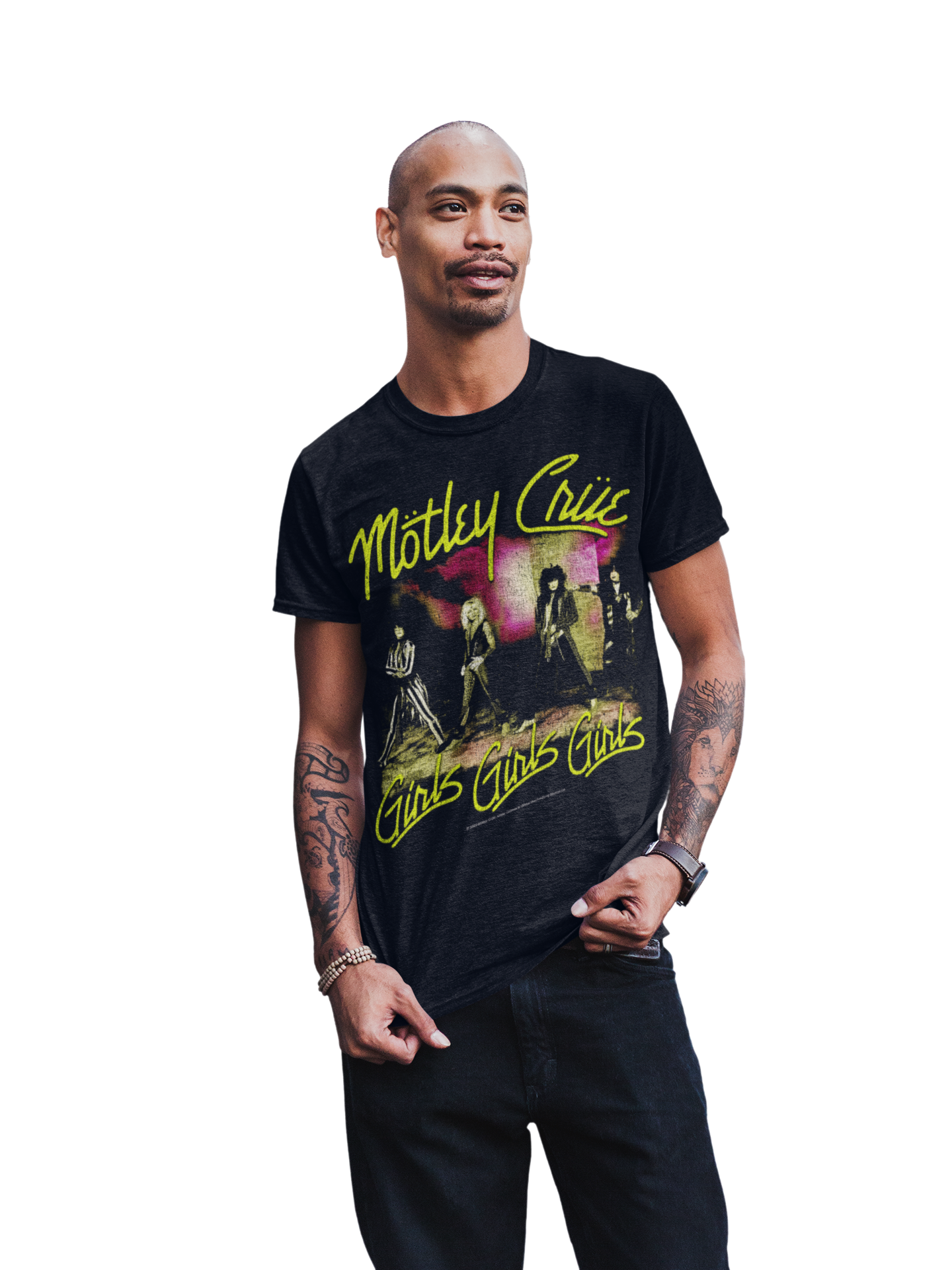 Wholesale Motley Crue Yellow Girls T-Shirt