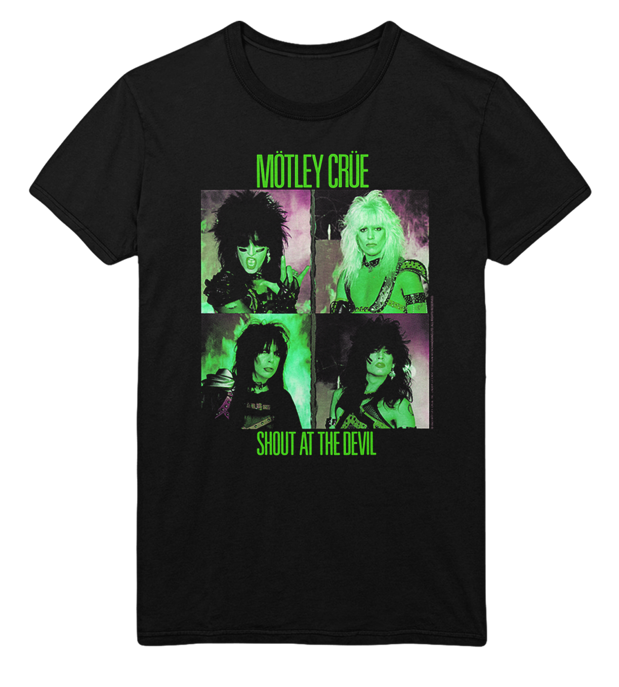 Wholesale Motley Crue Green Shout T-Shirt