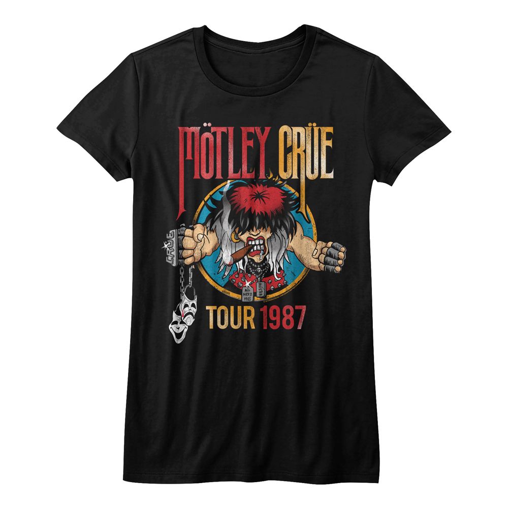 Motley Crue Tour1987 Black Women's T-Shirt