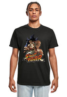 Wholesale Street Fighter t-shirt for your store - Men's T-Shirt Street Fighter Logo Graphic Print Tee Black (image 1)