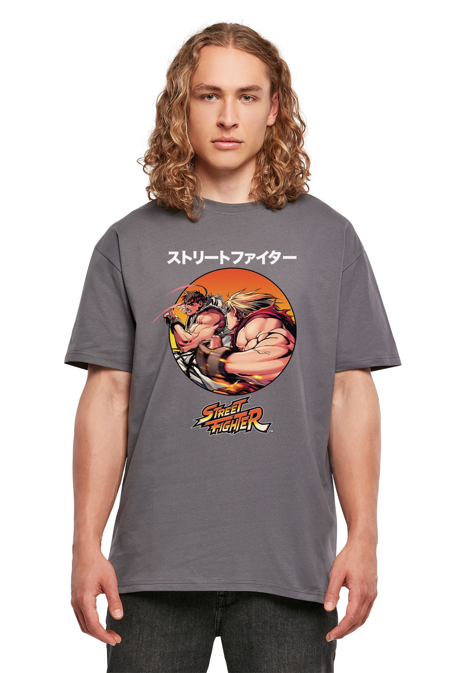 Wholesale Street Fighter t-shirt for your store - Men's T-Shirt Street Fighter Logo 2.0 Graphic Print Tee Dark Shadow (image…