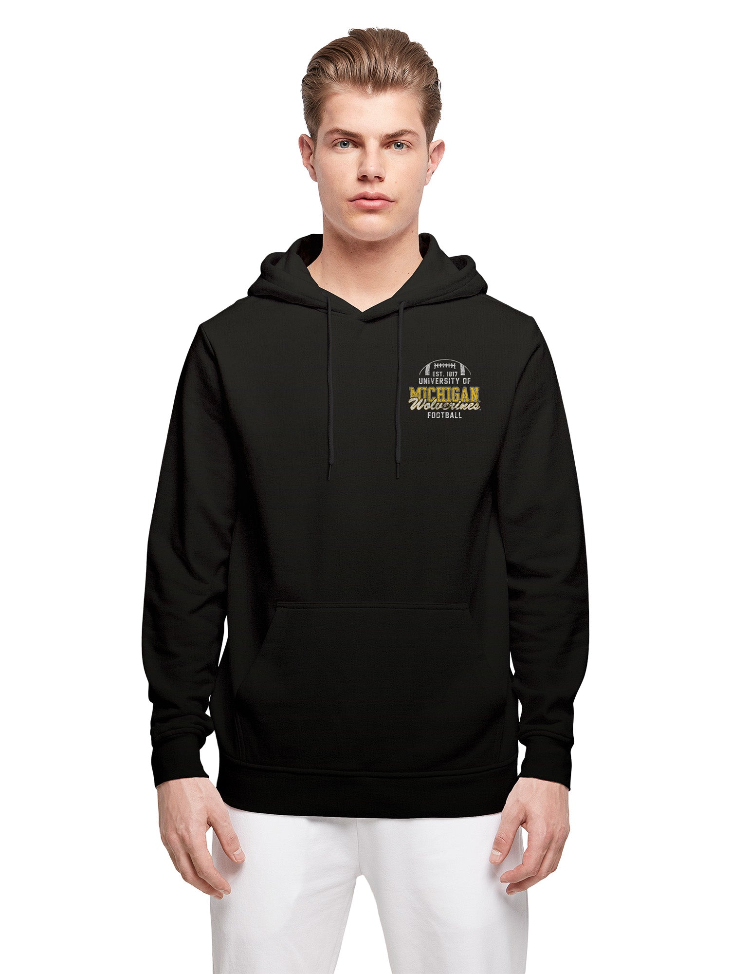University of Michigan Vintage Michigan Football Hoodie - Black