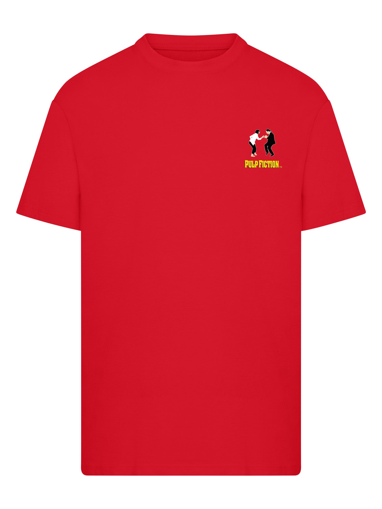 Wholesale Pulp Fiction t-shirt for your store - Men's T-Shirt Pulp Fiction Vince & Mia Graphic Print Tee Red (image 3)