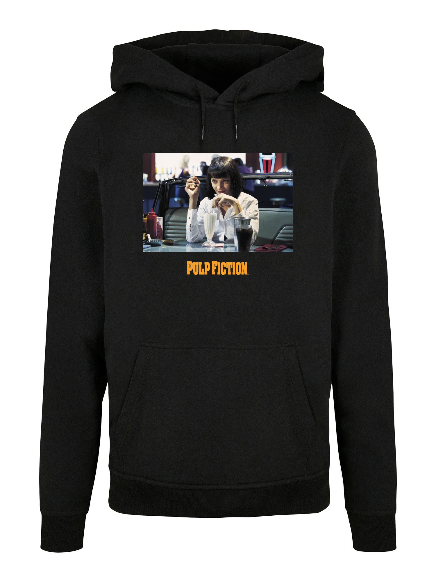Wholesale Pulp Fiction hoodie for your store - Men's Hoodie Pulp Fiction Mia Wallace Graphic Print Hoodie Black (image 3)