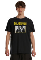 Wholesale Pulp Fiction t-shirt for your store - Men's T-Shirt Pulp Fiction Scenes Graphic Print Tee Black (image 1)