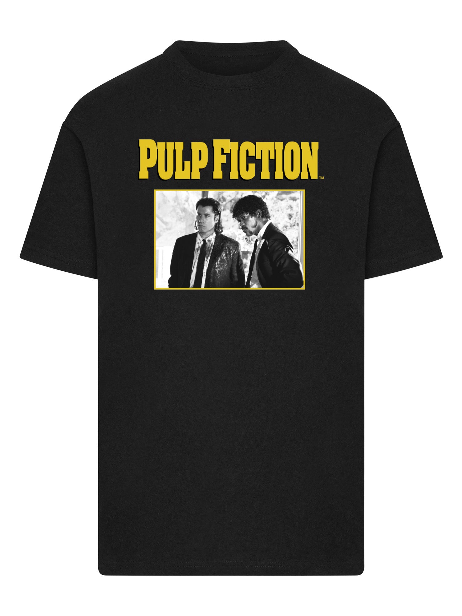 Wholesale Pulp Fiction t-shirt for your store - Men's T-Shirt Pulp Fiction Scenes Graphic Print Tee Black (image 3)