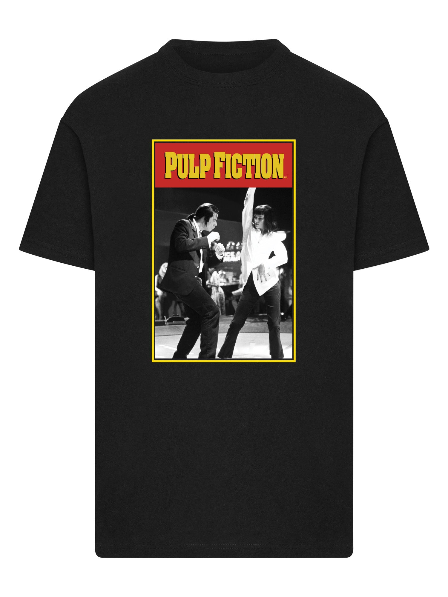 Wholesale Pulp Fiction t-shirt for your store - Men's T-Shirt Pulp Fiction Dance Portrait Graphic Print Tee Black (image 3)