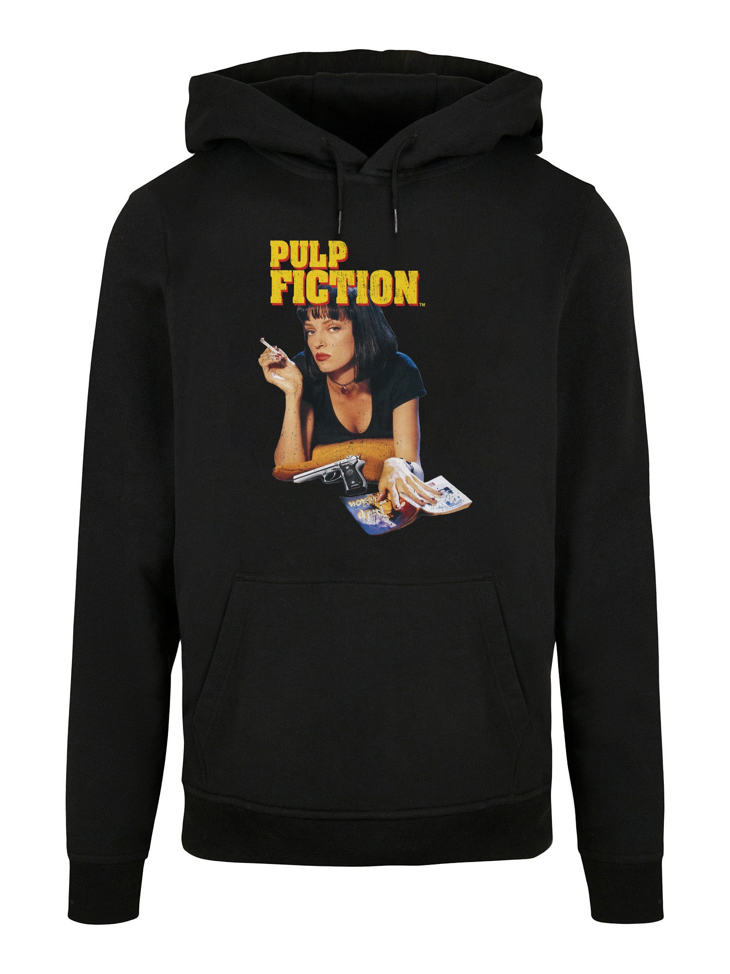 Wholesale Pulp Fiction hoodie for your store - Men's Hoodie Pulp Fiction Vintage Mia Wallace Graphic Print Hoodie Black (ima…