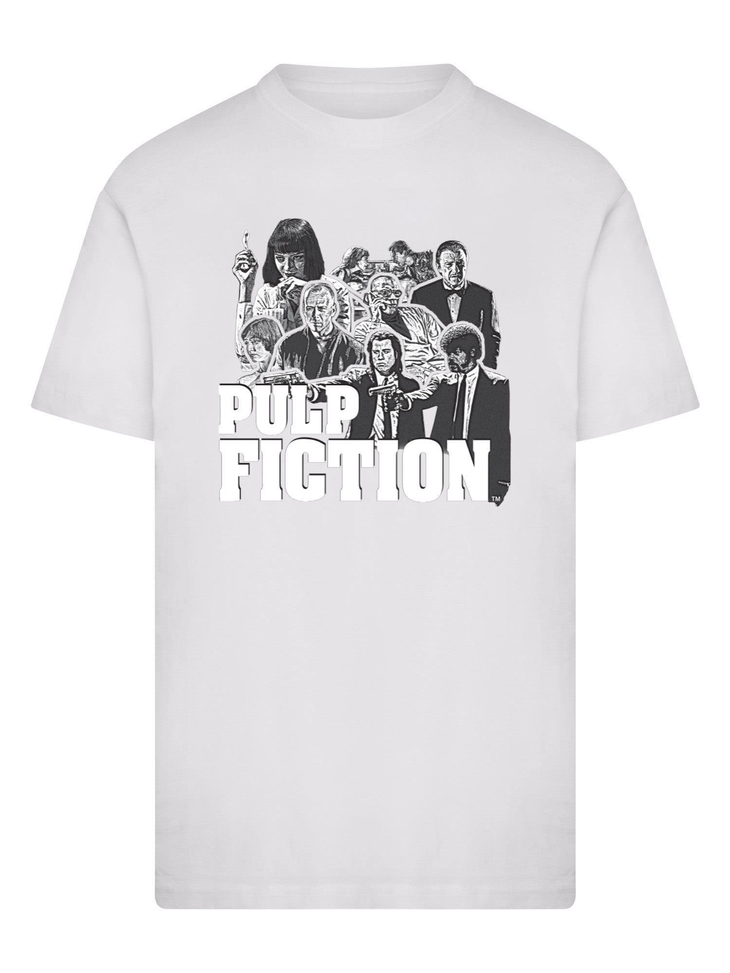 Wholesale Pulp Fiction t-shirt for your store - Men's T-Shirt Pulp Fiction Cast Graphic Graphic Print Tee White (image 3)