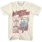 Mighty Mouse Here I Come Natural T-Shirt