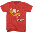 Mighty Mouse Flying Red Heather T-Shirt