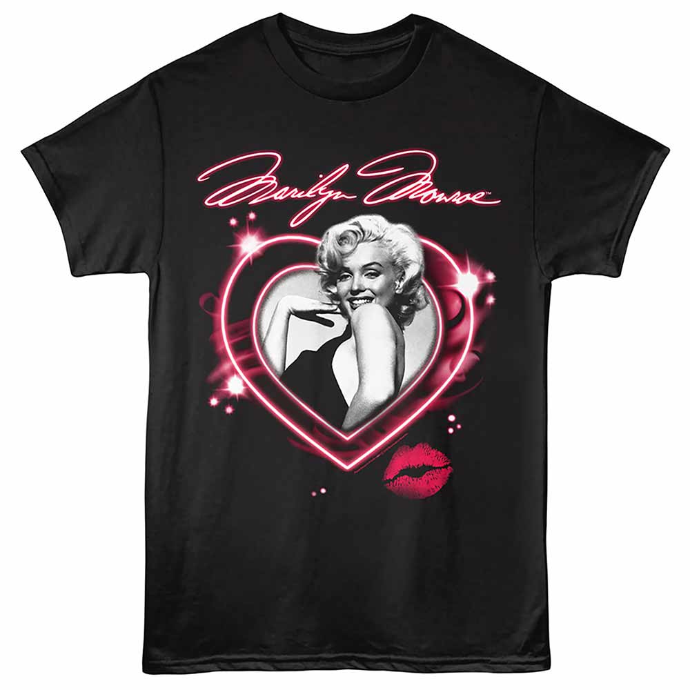 Marilyn Monroe Much Love Black T-Shirt
