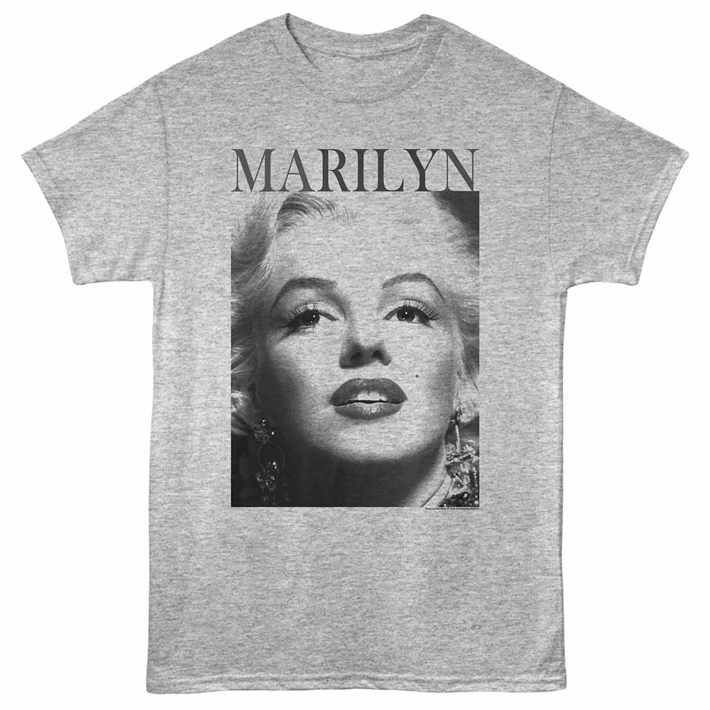 Marilyn Monroe Face Gray Heather T-Shirt