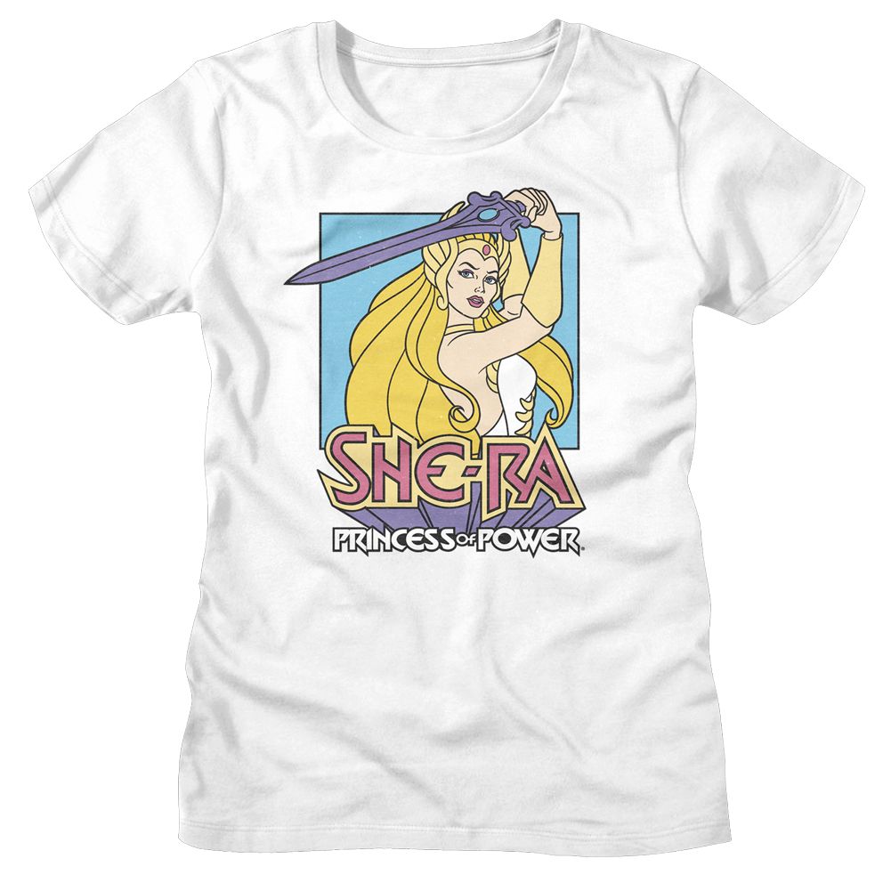 Masters of the Universe Motu Pastel Sword White Women's T-Shirt