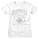 Masters of the Universe Motu Grayskull Collegiate White Women's T-Shirt