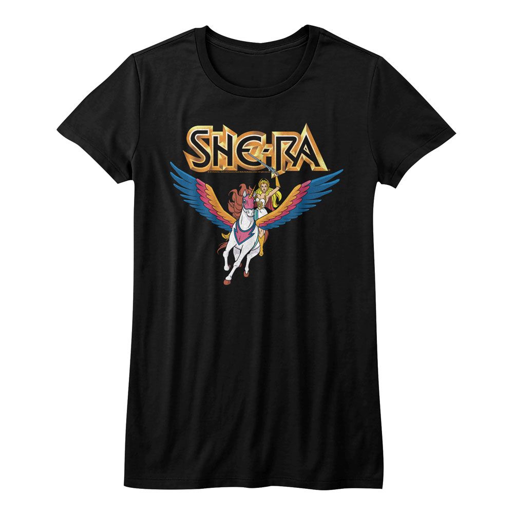 Masters of the Universe She Ra and Swiftwind Black Women's T-Shirt