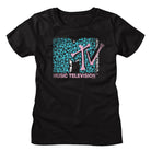 MTV Mtv Skull and Bones Black Women's T-Shirt