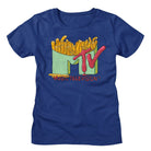 MTV Mtv French Fries Royal Blue Women's T-Shirt